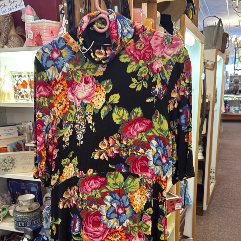 Anthropologie Floral Midi Dress